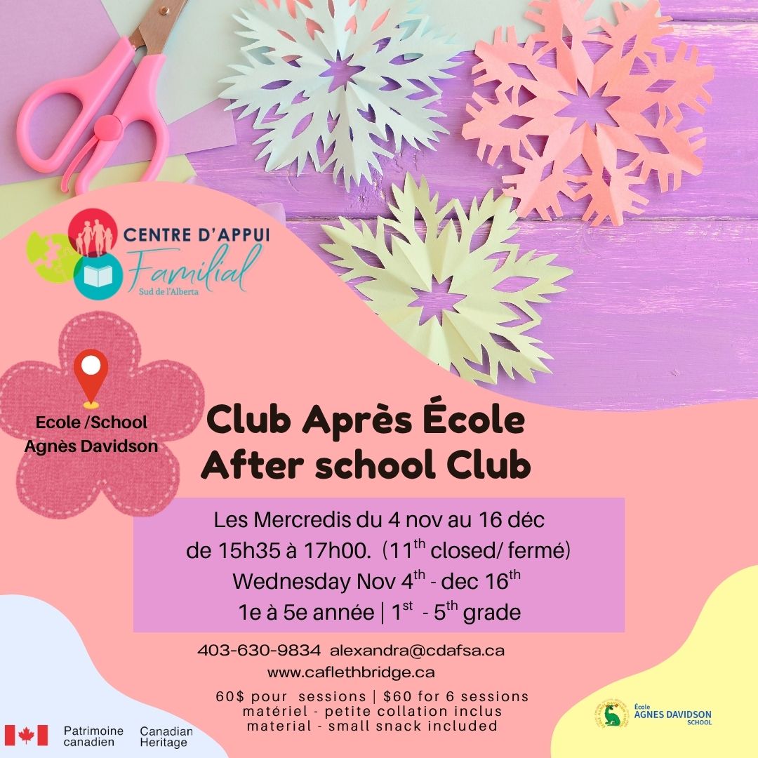 Club Après-École | After School Club École Agnès Davidson