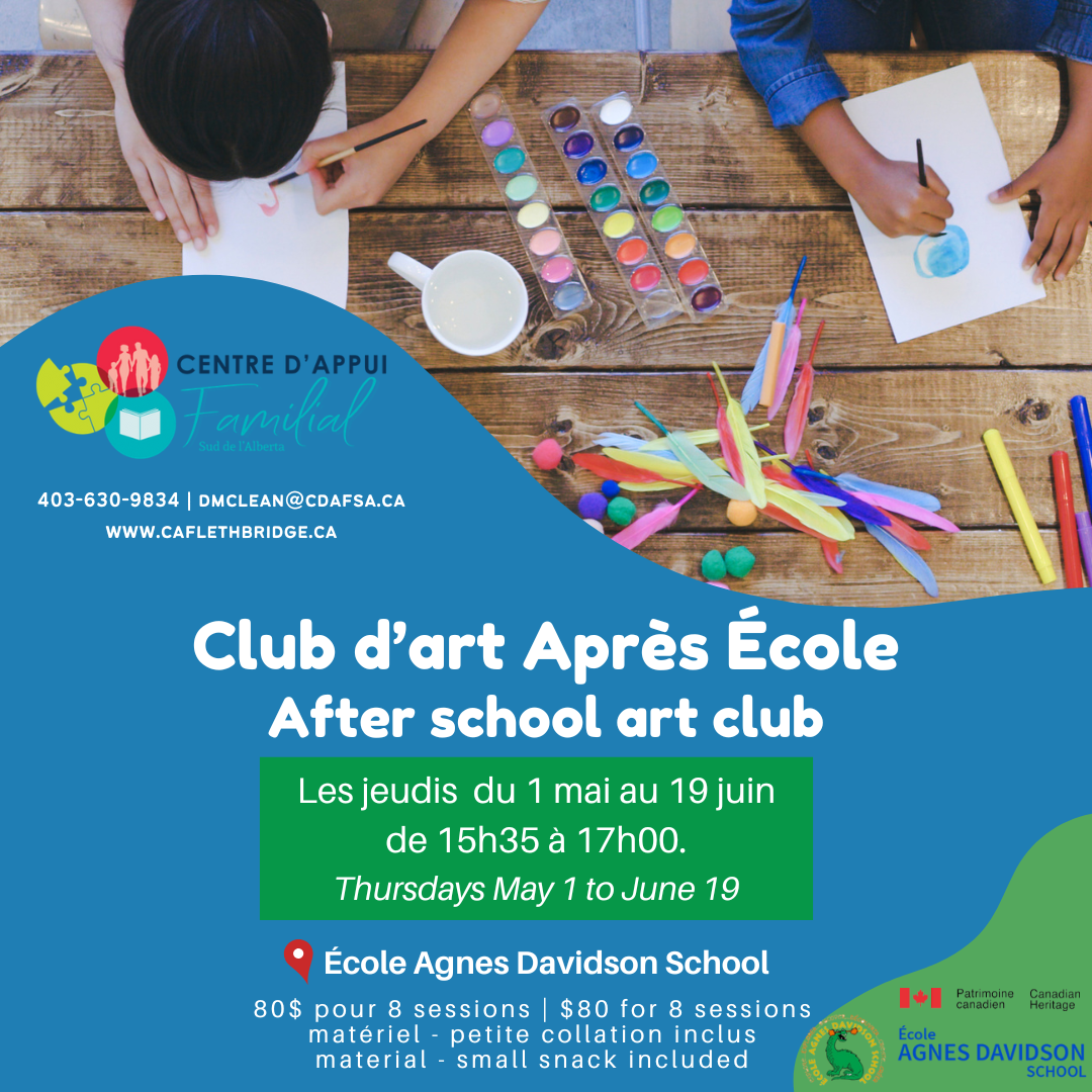 Club d’Art – Ecole Agnes Davidson - Lethbridge