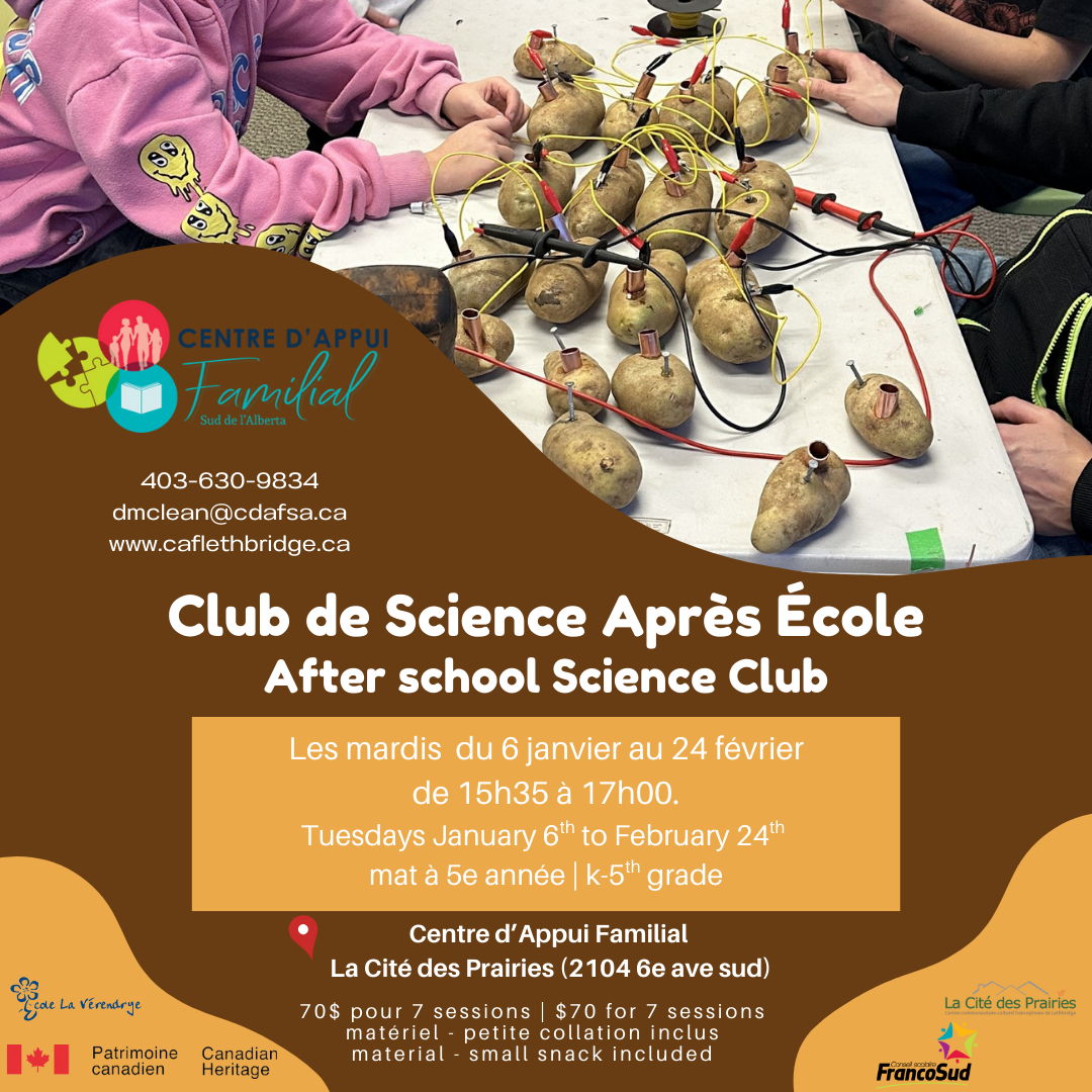 Club de Science AE – Ecole La Vérendrye