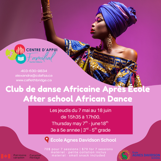 African Dance After School / Club de Danse Africaine Après-école - Ecole Agnes Davidson