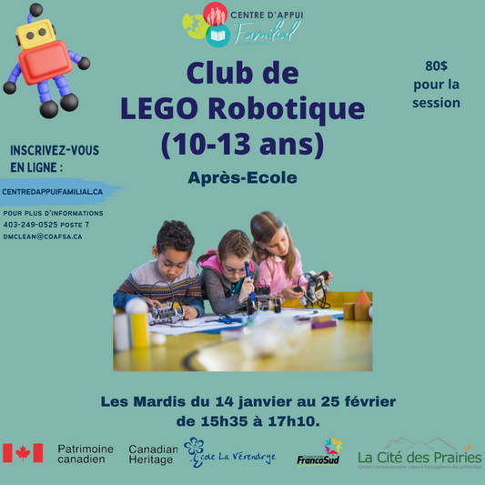 Club de LEGO Robotique (10-13 ans)