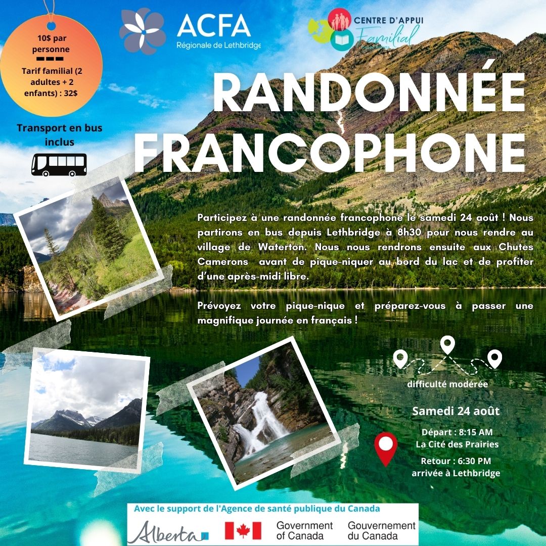 Randonnée francophone à Waterton